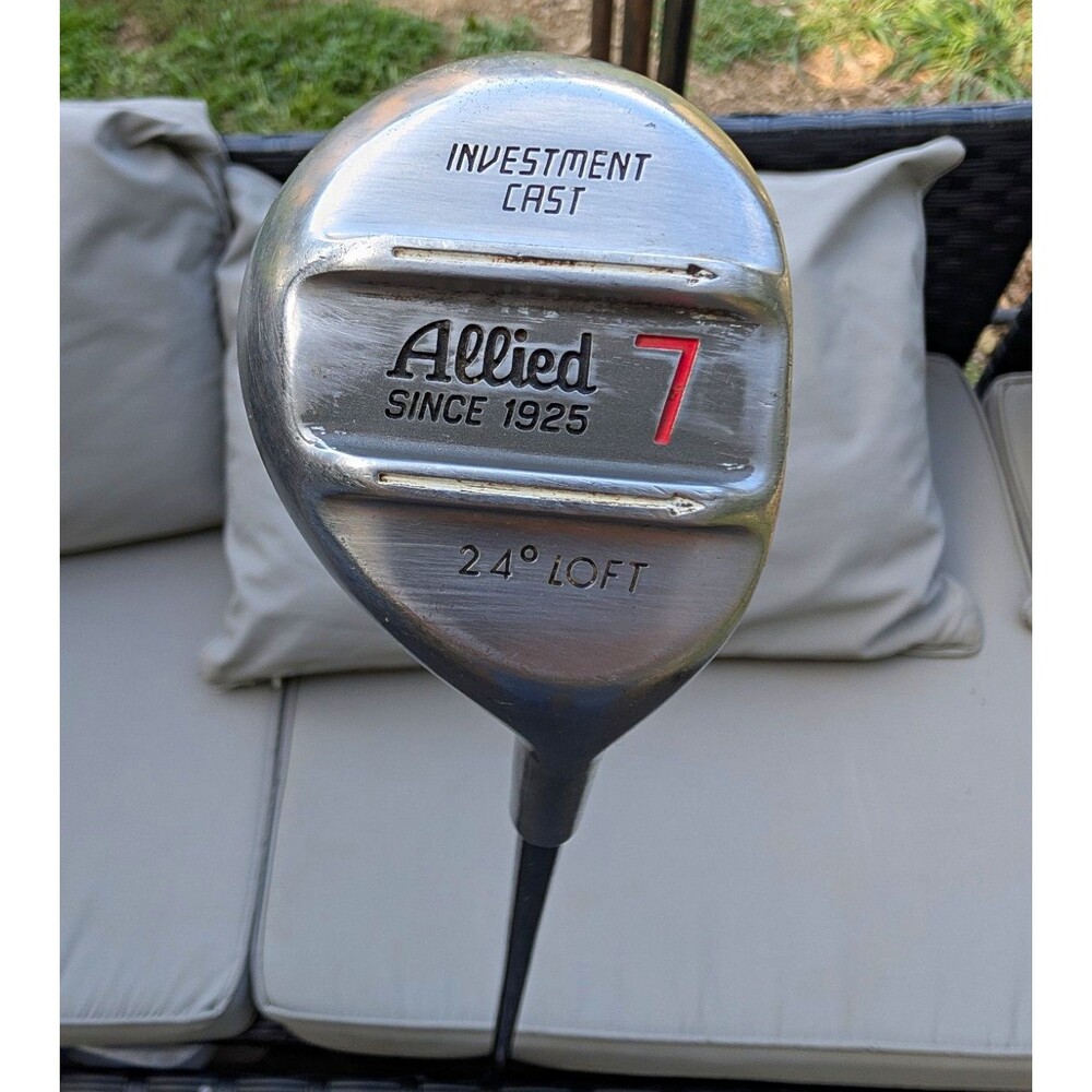 Allied 7 7-Iron 24° RH Mid Flex Graphite Shaft Iron Silver/Black
